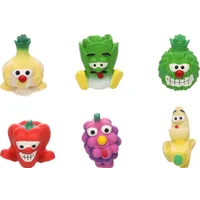 Игрушка для собак Овощи и Фрукты, 5,5 х 7 х 14 см, латекс, в ассортименте на шнуре