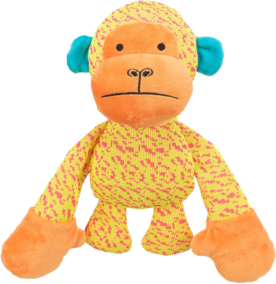 Игрушка для собак Обезьянка, текстиль, жёлтый