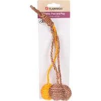 Игрушка для кошек Мячики на верёвках, 25 x 9 x 4,5 см, сизаль/пластик