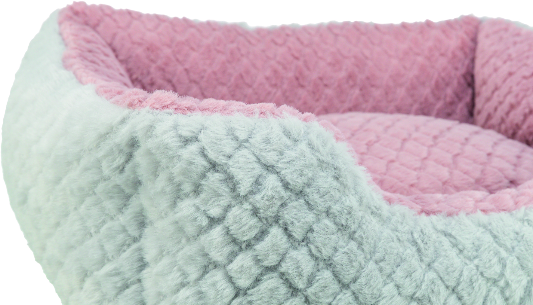 Лежак Kaline Mio, серый/розовый