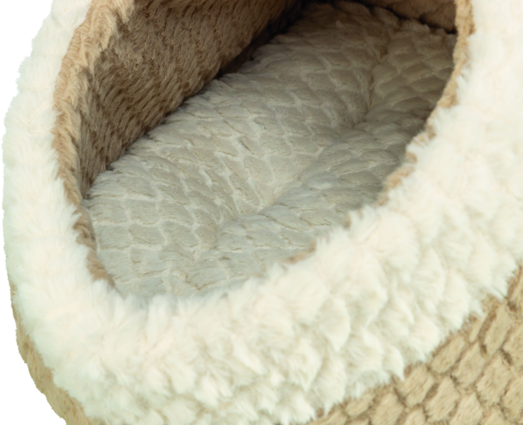 Лежак-пещера Kaline Mio, коричневый/кремовый