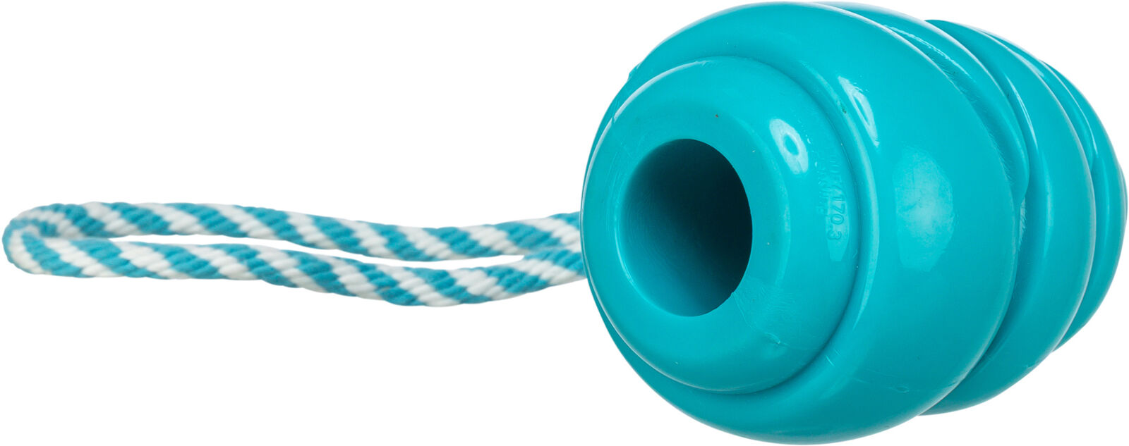 Игрушка для собак Прыгун с верёвкой, суперпрочный, ТПР, голубой