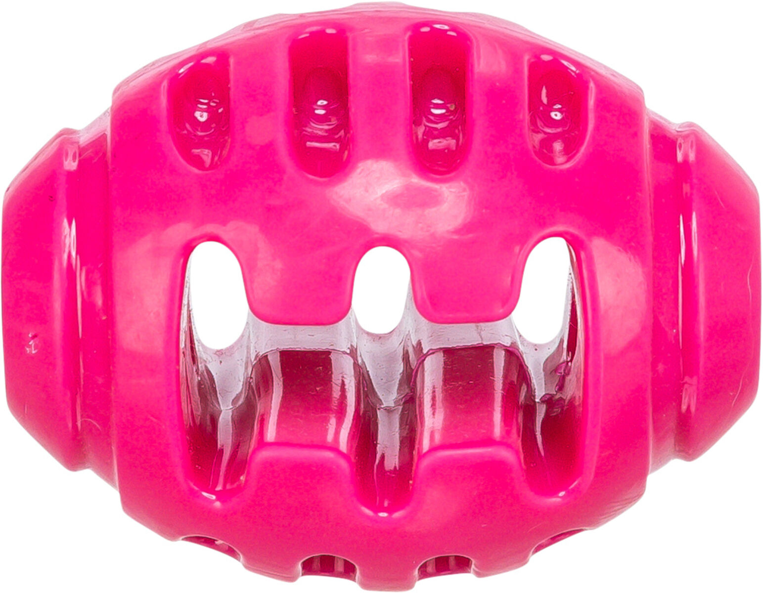 Игрушка для собак мяч Регби суперпрочный, ТПР, розовый