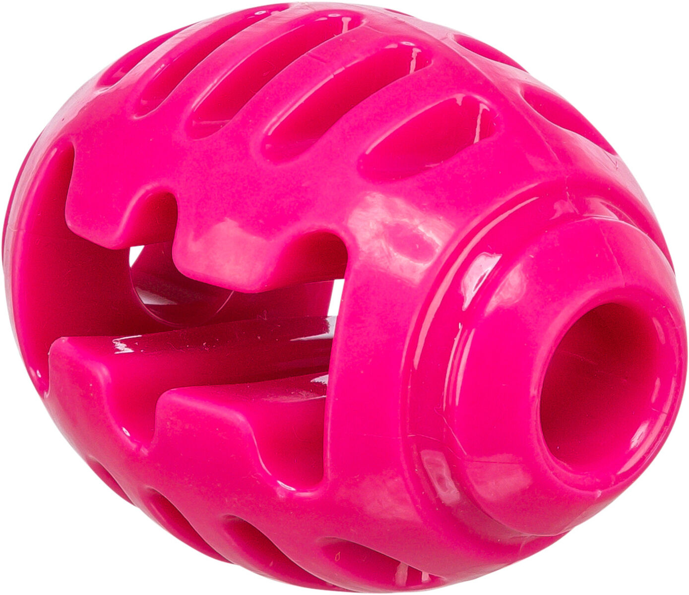 Игрушка для собак мяч Регби суперпрочный, ТПР, розовый