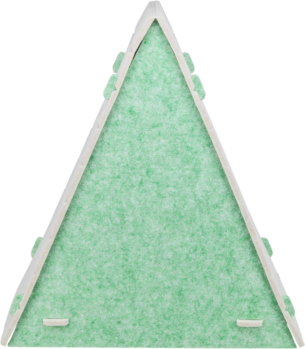 Лежак для кошки Вигвам, 46 х 50 х 38 см, фетр п/э, песочно-зелёный