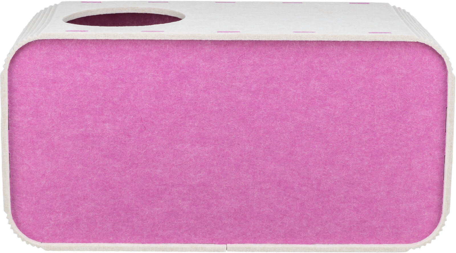 Лежак для кошки Пещера, 58 х 29 х 27 см, фетр п/э, песочно-розовый