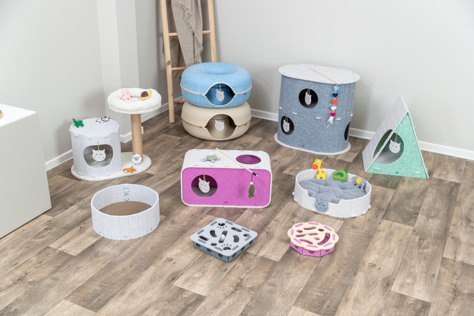 Лежак для кошки Пончик, фетр