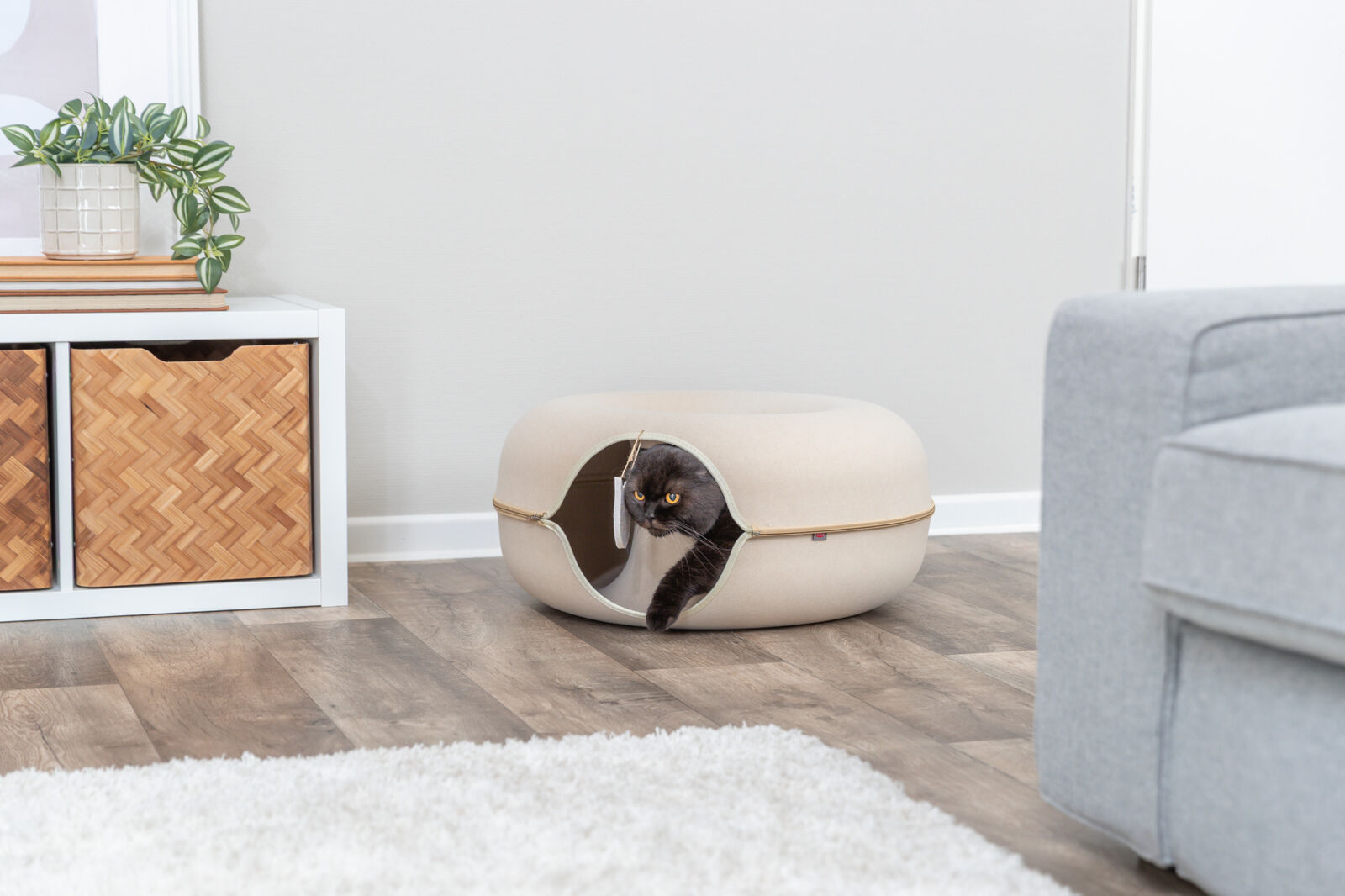 Лежак для кошки Пончик, фетр