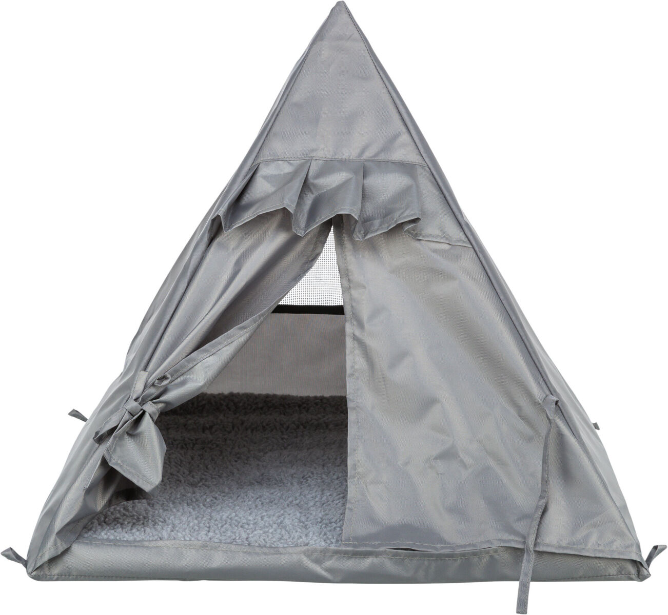 Домик для кошки Палатка, п/э, серый